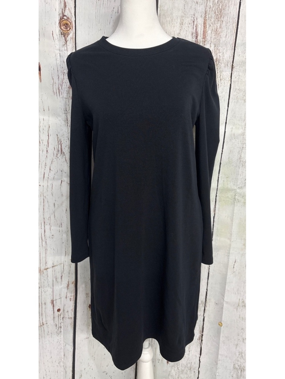 Vineyard Vines Jet Black Puff Sleeve Dress Size Small NWT